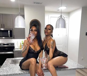 Teeyah & Lana  OUT, 24 Black female escort, Quebec City